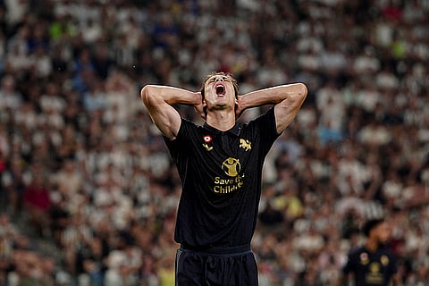 Serie A 2024-25 Juventus vs Roma: Juventus' Kenan Yildiz reacts after missing a scoring chance